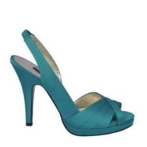 Nina Teal Blue Heels